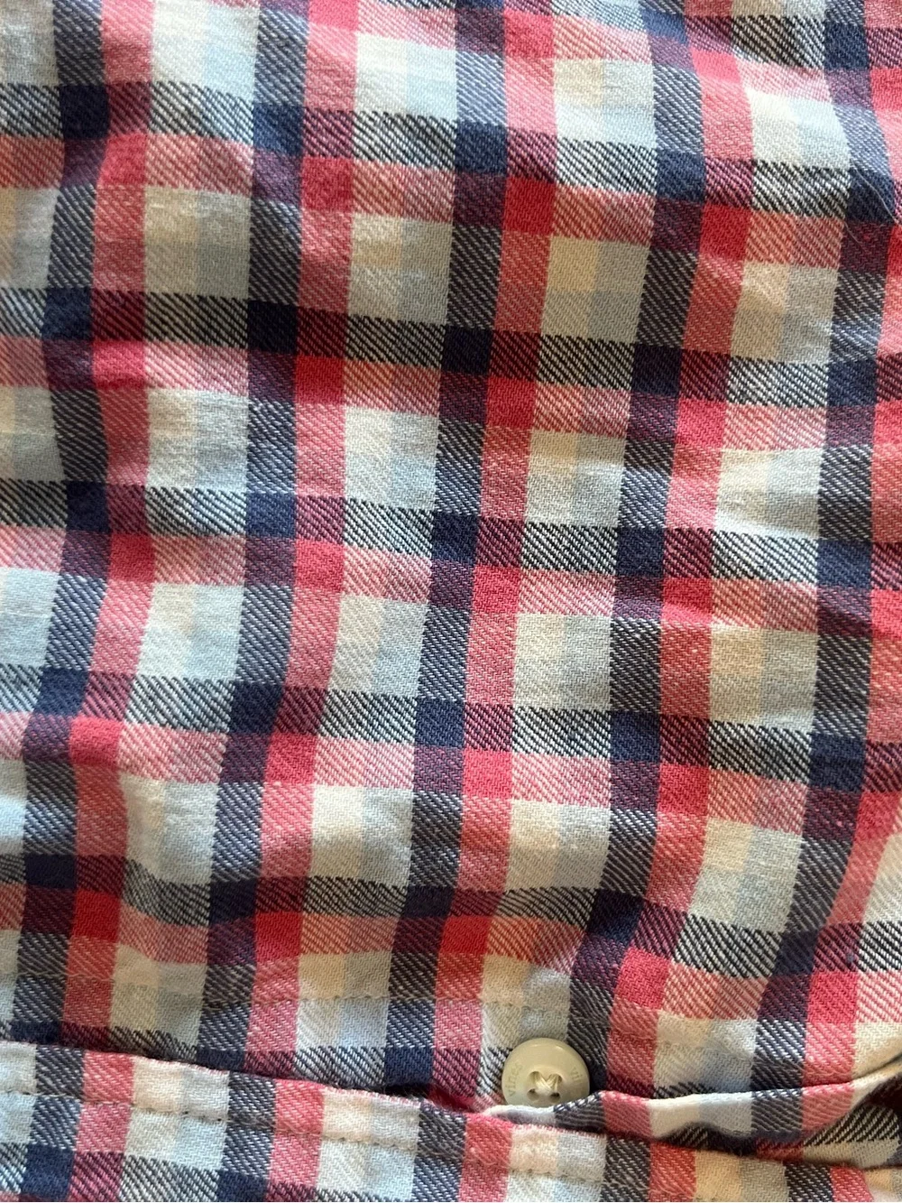 Vineyard Vines Pink and Blue Plaid Button-Down Shirt